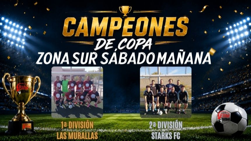 CAMPEONES DE COPA. ZONA SUR SÁBADO MAÑANA